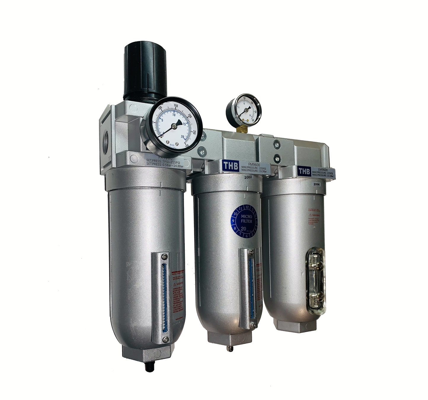 THB FR9A-FLM-966 - 3 STAGE REGULATOR - PARTICULATE - COALESCER - DISICCANT DRYER COMBO - 3/4" FNPT / 155 CFM
