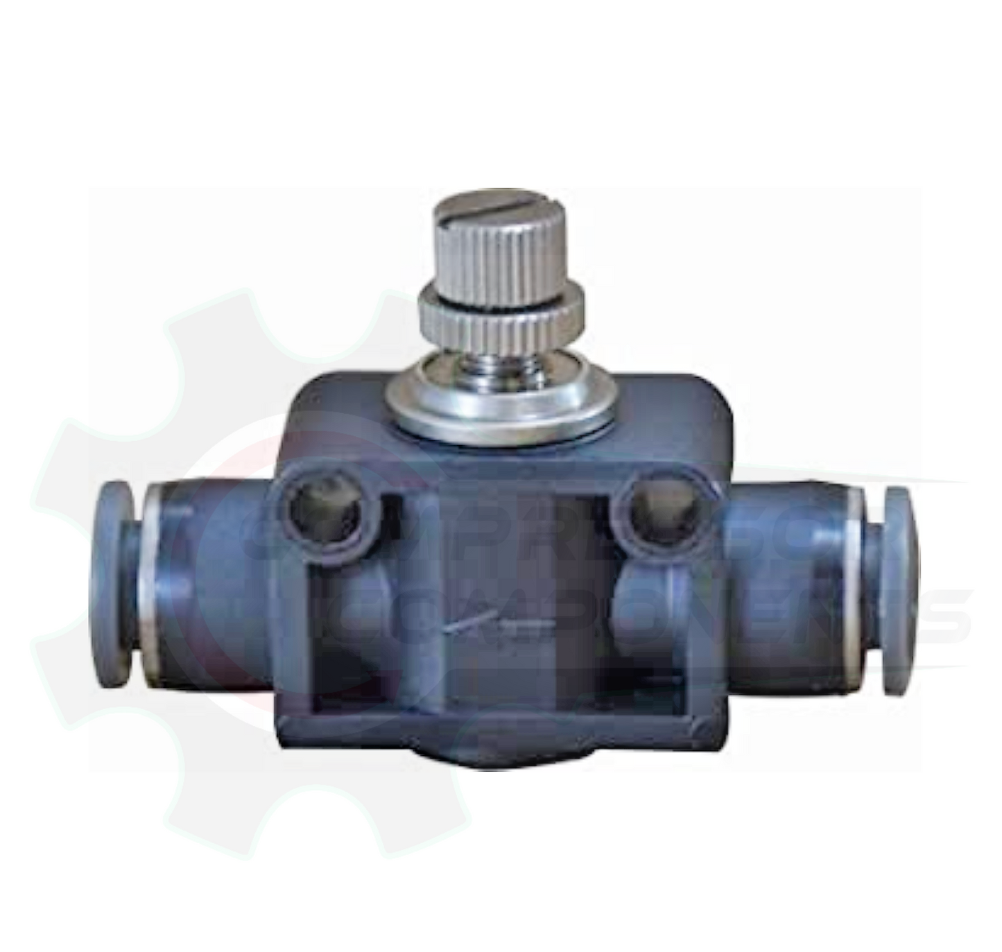 1/4" Composite Body Push Lock Inline Needle Valve