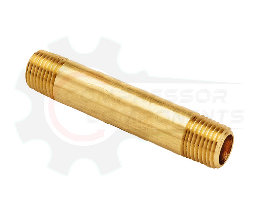 Brass Long Nipple MNPT 1/2" X 1.5"