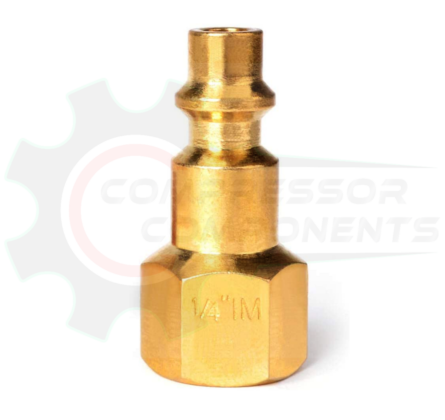 Milton / Industrial Male Hose Coupler Plug - 1/4" FNPT x 1/4" BODY