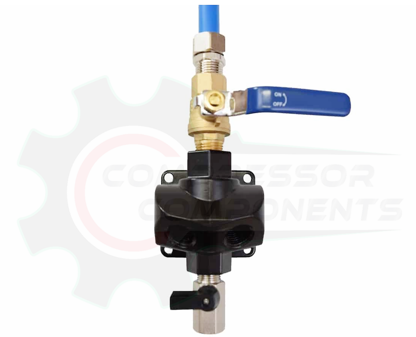 Maxline M8201V - 3/4" DUAL PORT OUTLET KIT WITH BALL VALVE