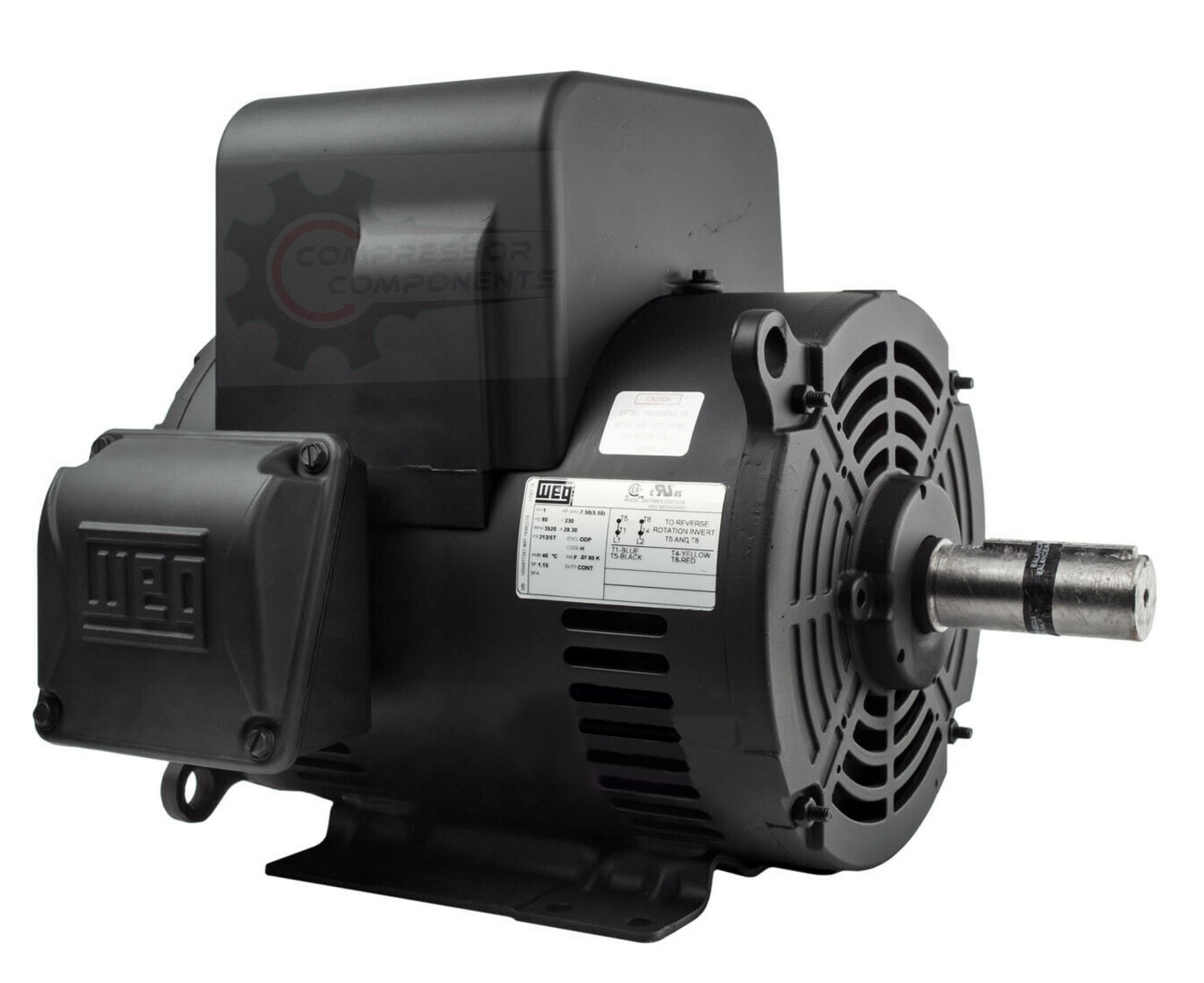 WEG M07536DP213T / 7.5 HP 213/5T FRAME 208-230 VOLT REVERSIBLE