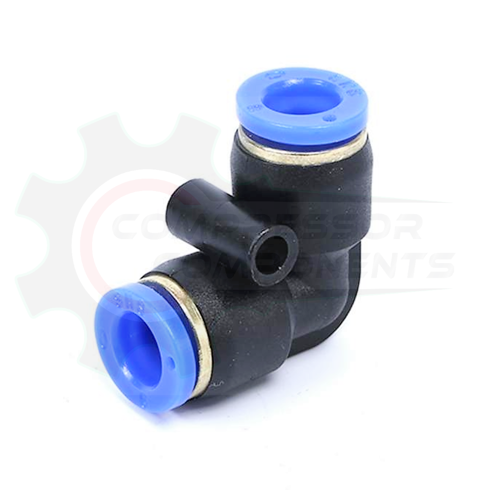 10mm Composite Body Push Lock Metric 90 Elbow