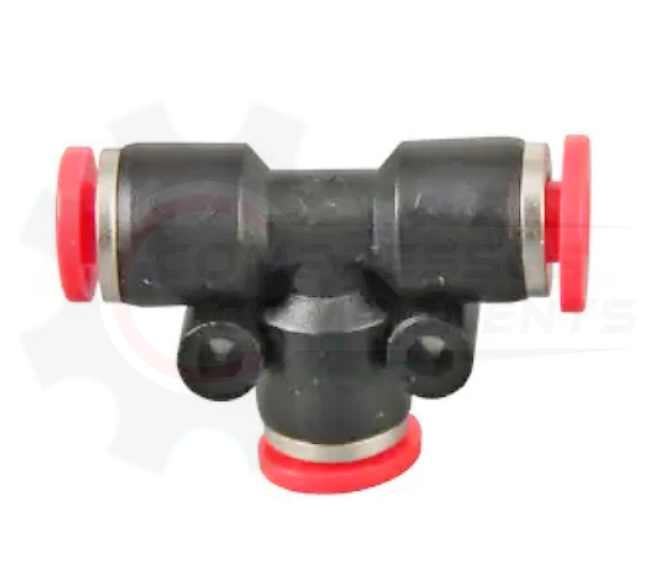 4mm Composite Body Push Lock Metric Equal Tee