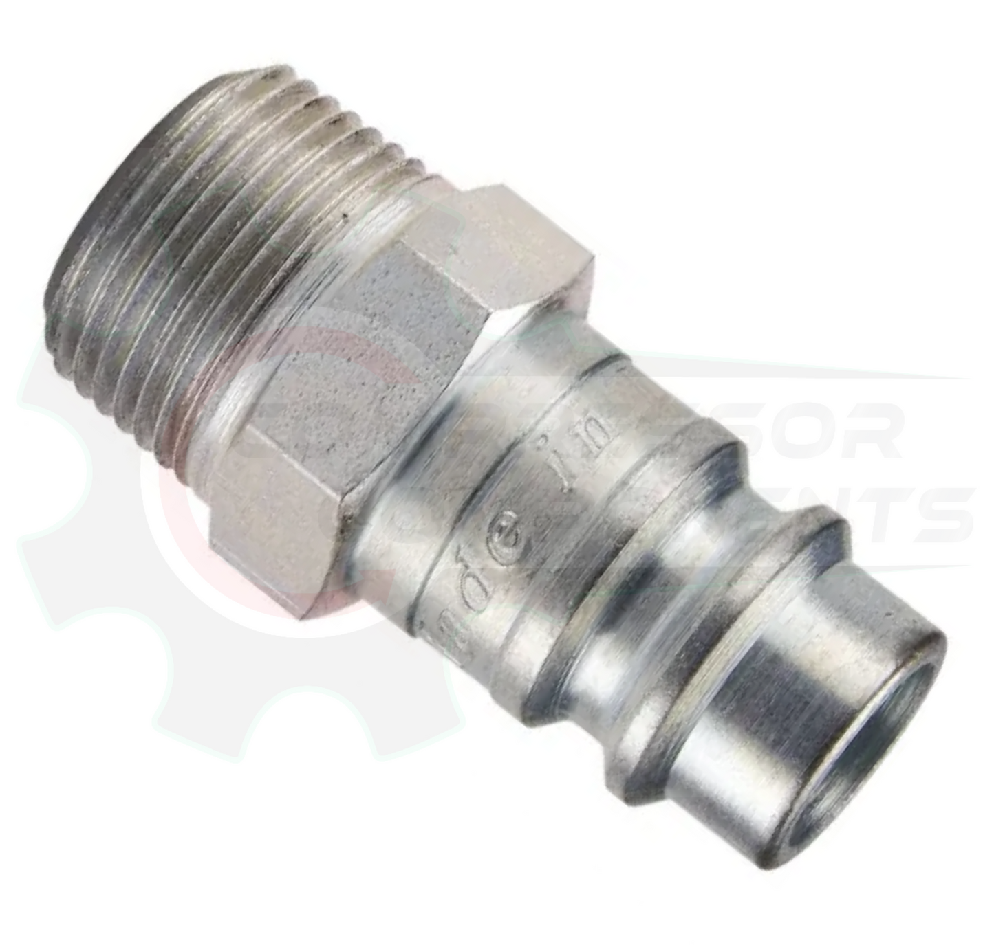 Industrial Steel Body Interchange Coupler Plug - 3/4" MNPT x 1/2" BODY