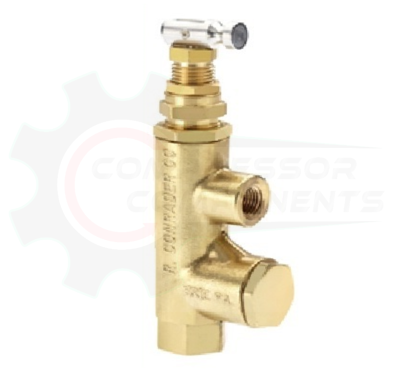 CONRADER PILOT VALVES 3/8" FNPT INLET x 1/4" FNPT OUTLET W\ BUILT IN STRAINER / UNLOADER VALVES