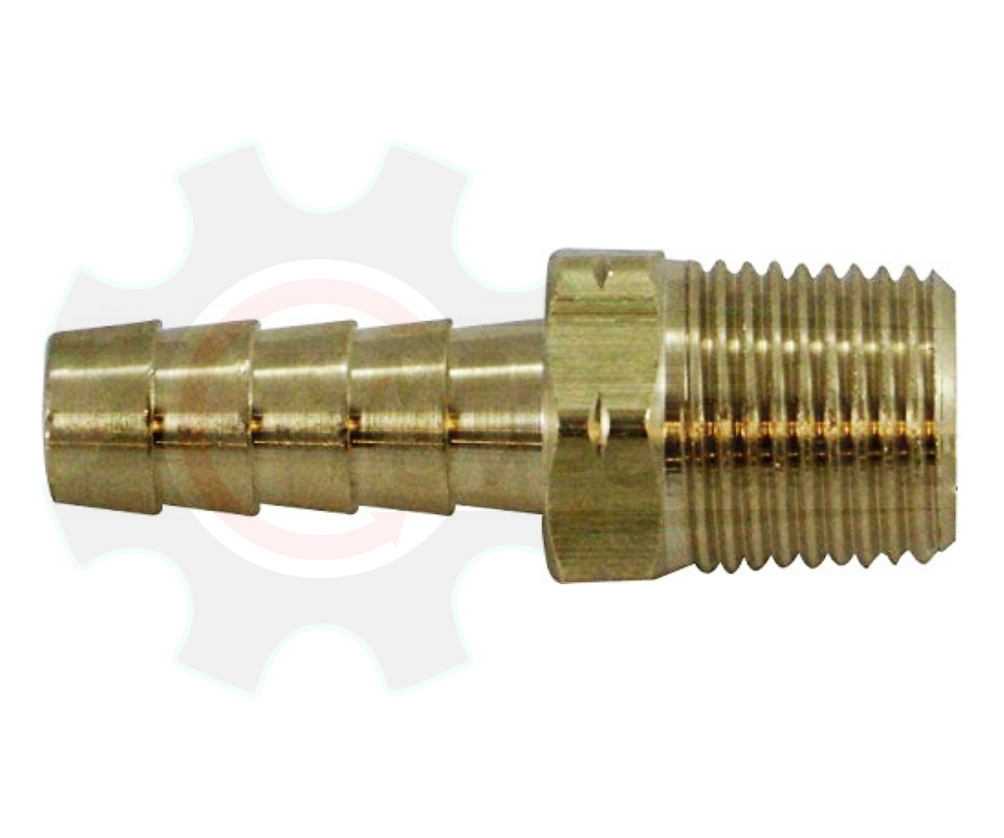 3/8" Hose Barb X 3/8" BSPT Brass
