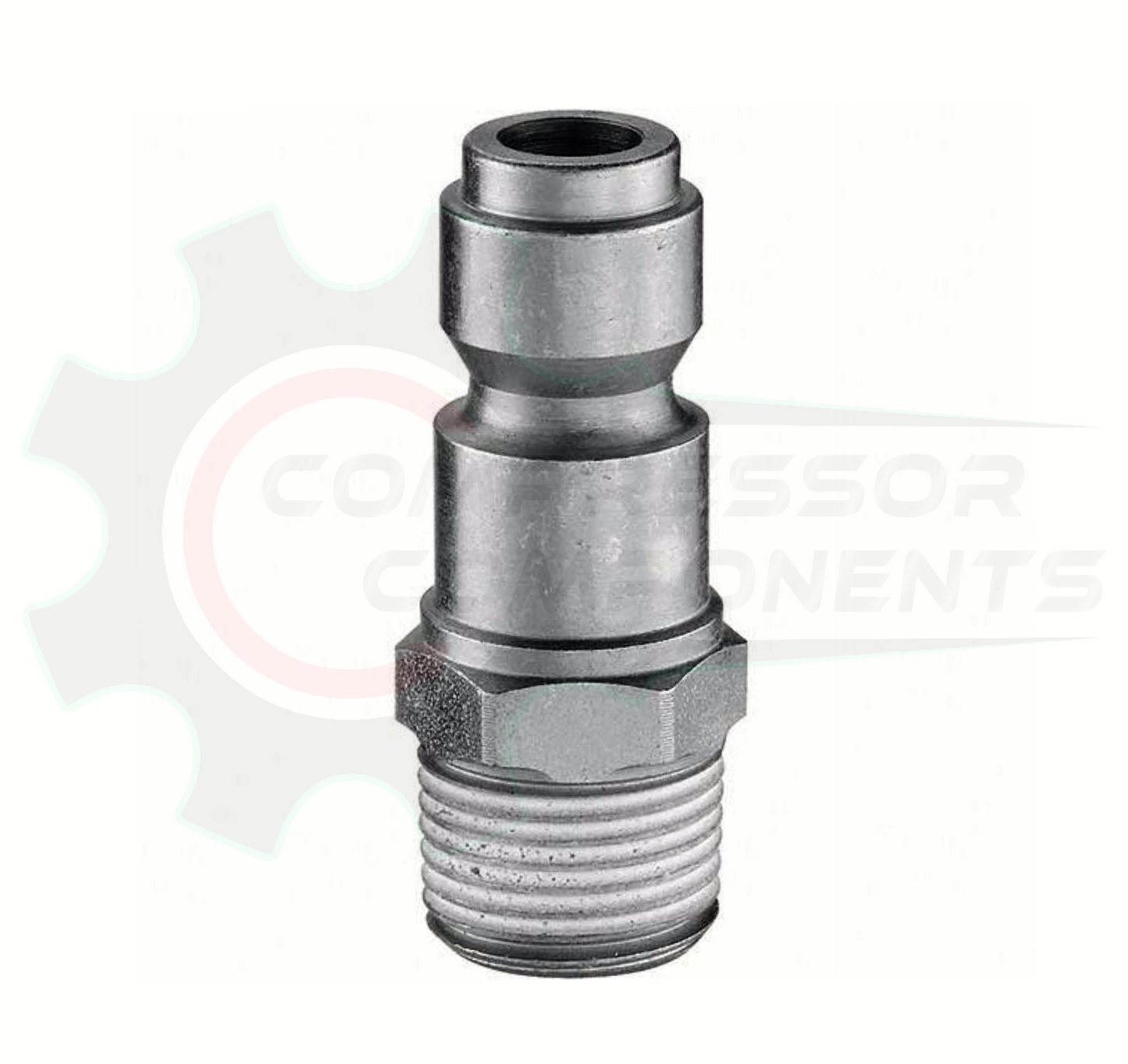 Automotive / Truflate Male Hose Coupler Plug - 1/4" MNPT x 3/8" BODY