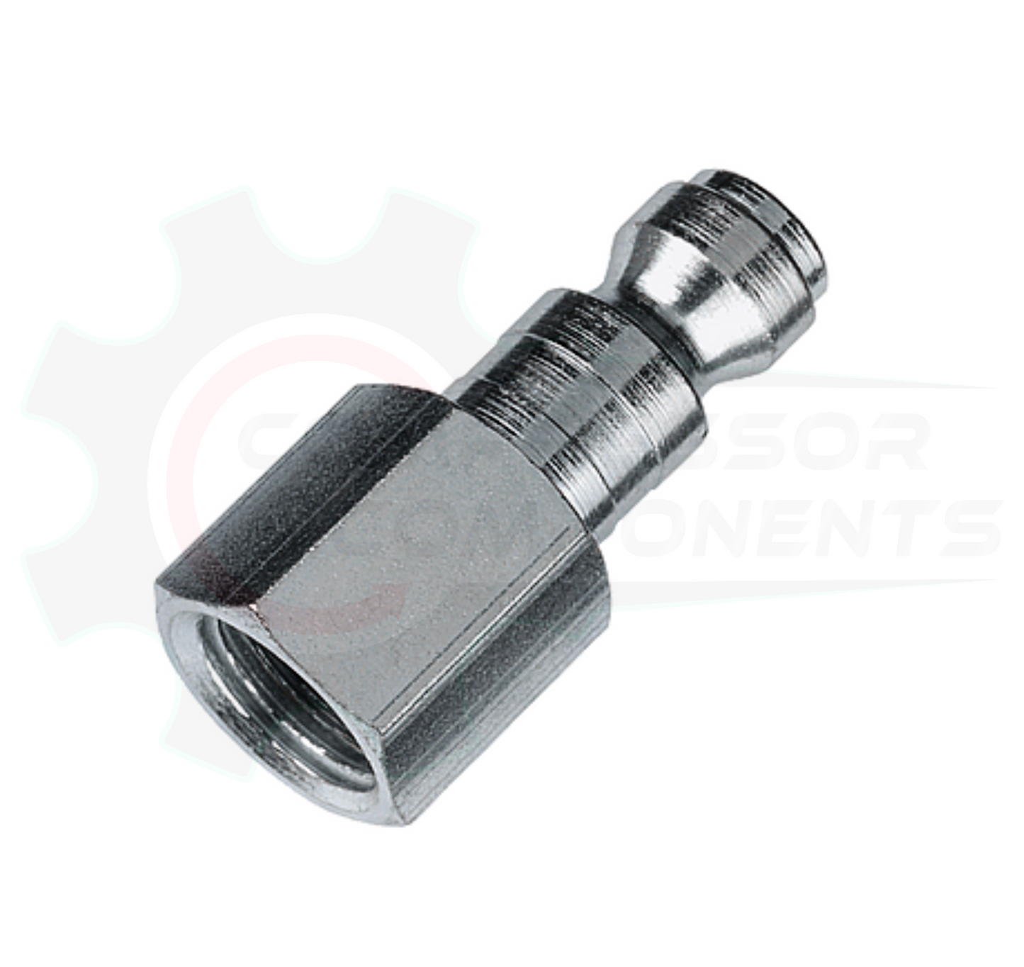 Automotive / Truflate Male Hose Coupler Plug - 1/4" FNPT x 3/8" BODY