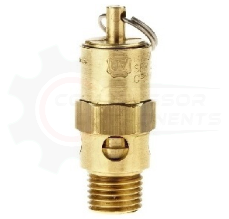 CONRADER 1/8" MNPT HARD SEAT SAFETY RELIEF VALVES / POP OFF VALVES