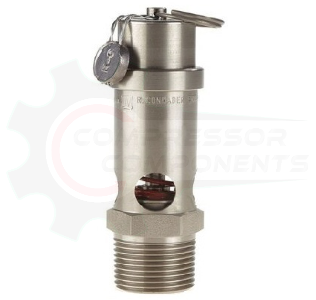 CONRADER 3/4" MNPT STAINLESS STEEL SAFETY RELIEF VALVES / POP OFF VALVES