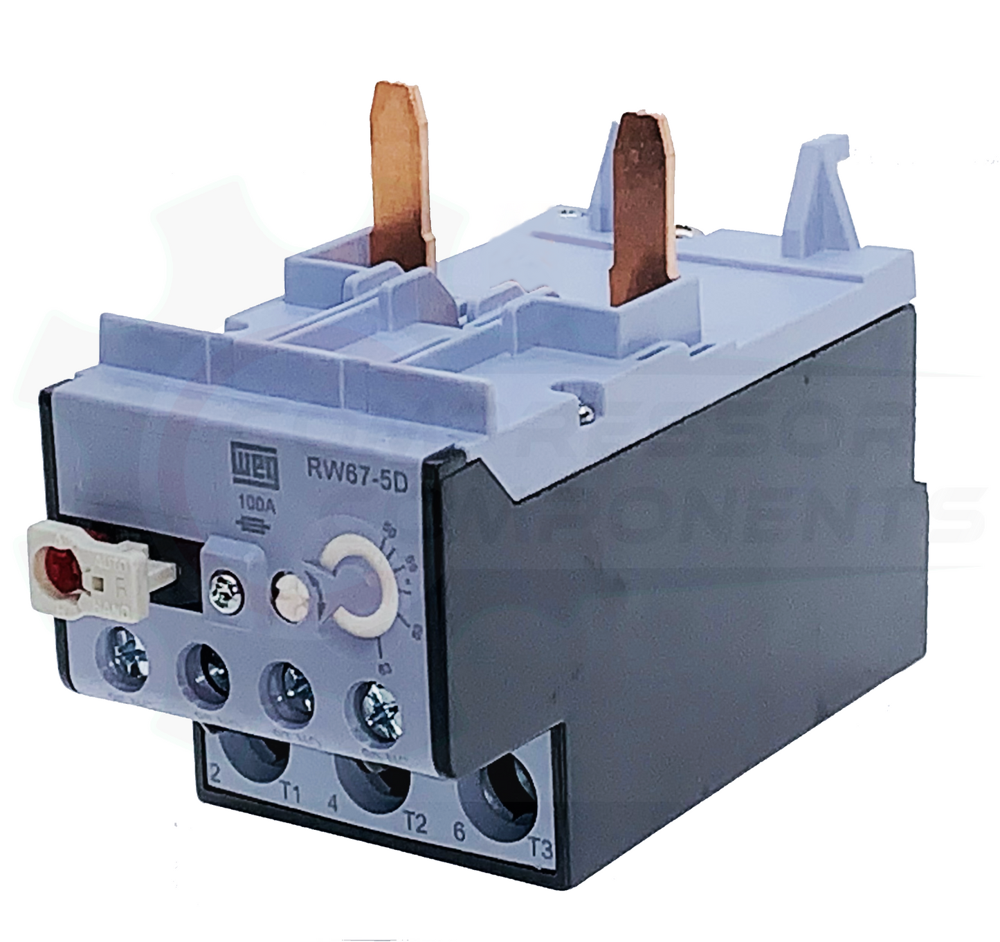 WEG RW67-5D2-U063 / 50-63 AMP 2 POLE ADJUSTABLE OVERLOAD RELAY FOR CWB CONTACTORS