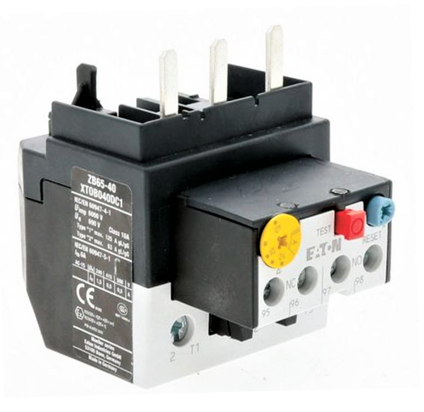 Eaton XTOB040DC1 / 24-40 AMP ADJUSTABLE OVERLOAD RELAY