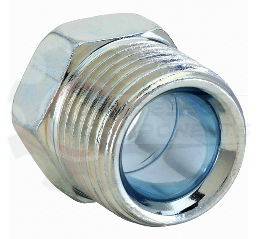 5/16" Zinc Chromate Steel Inverted Flare Nut