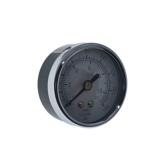PIC 0-160 PSI CENTER BACK MOUNT DRY PRESSURE GAUGE 2" DIAL 1/8" MNPT