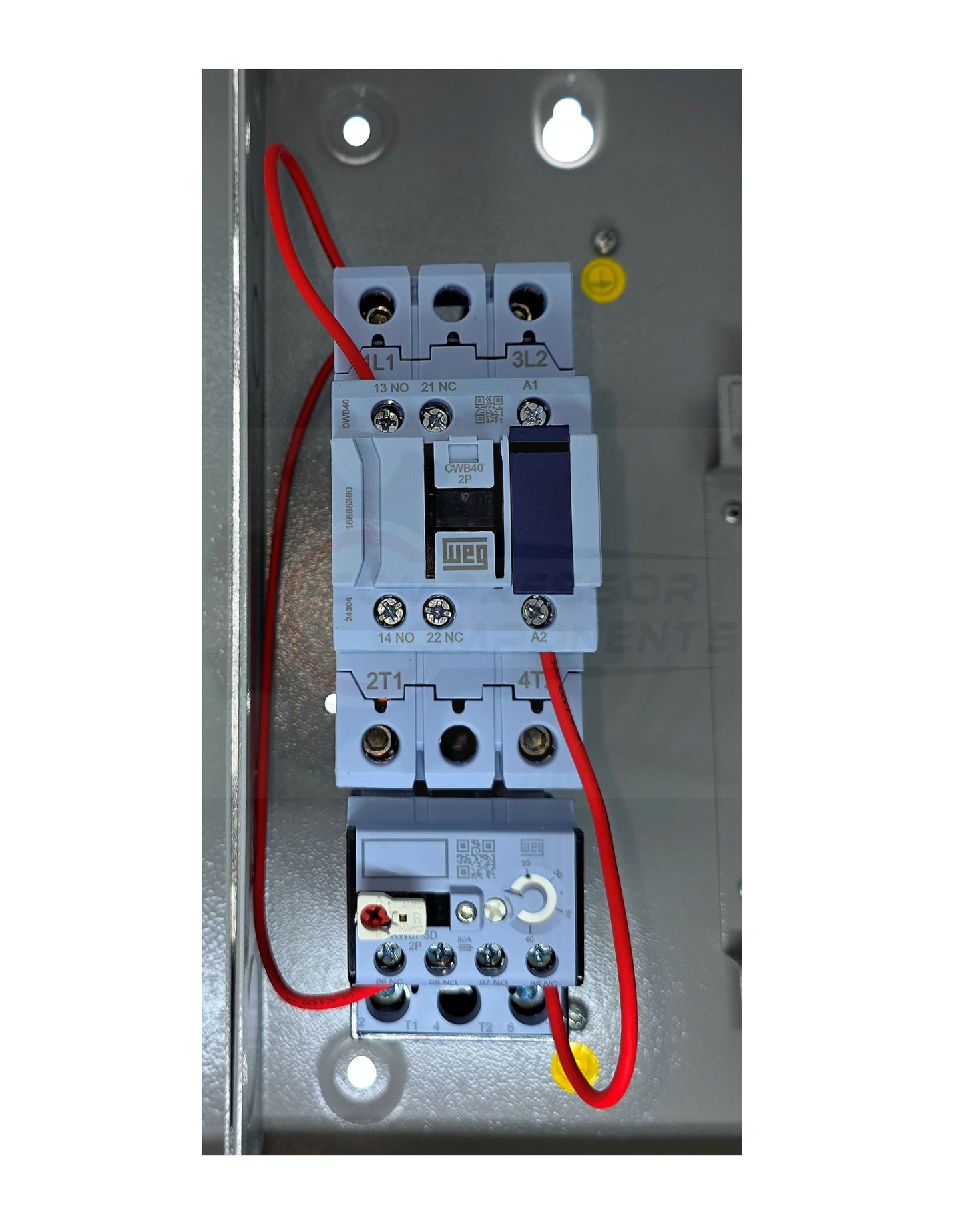 WEG 7.5 HP SINGLE PHASE 208-240 VOLT 40 AMP Magnetic Motor Starter  /  ESWS-40V24E-RM70