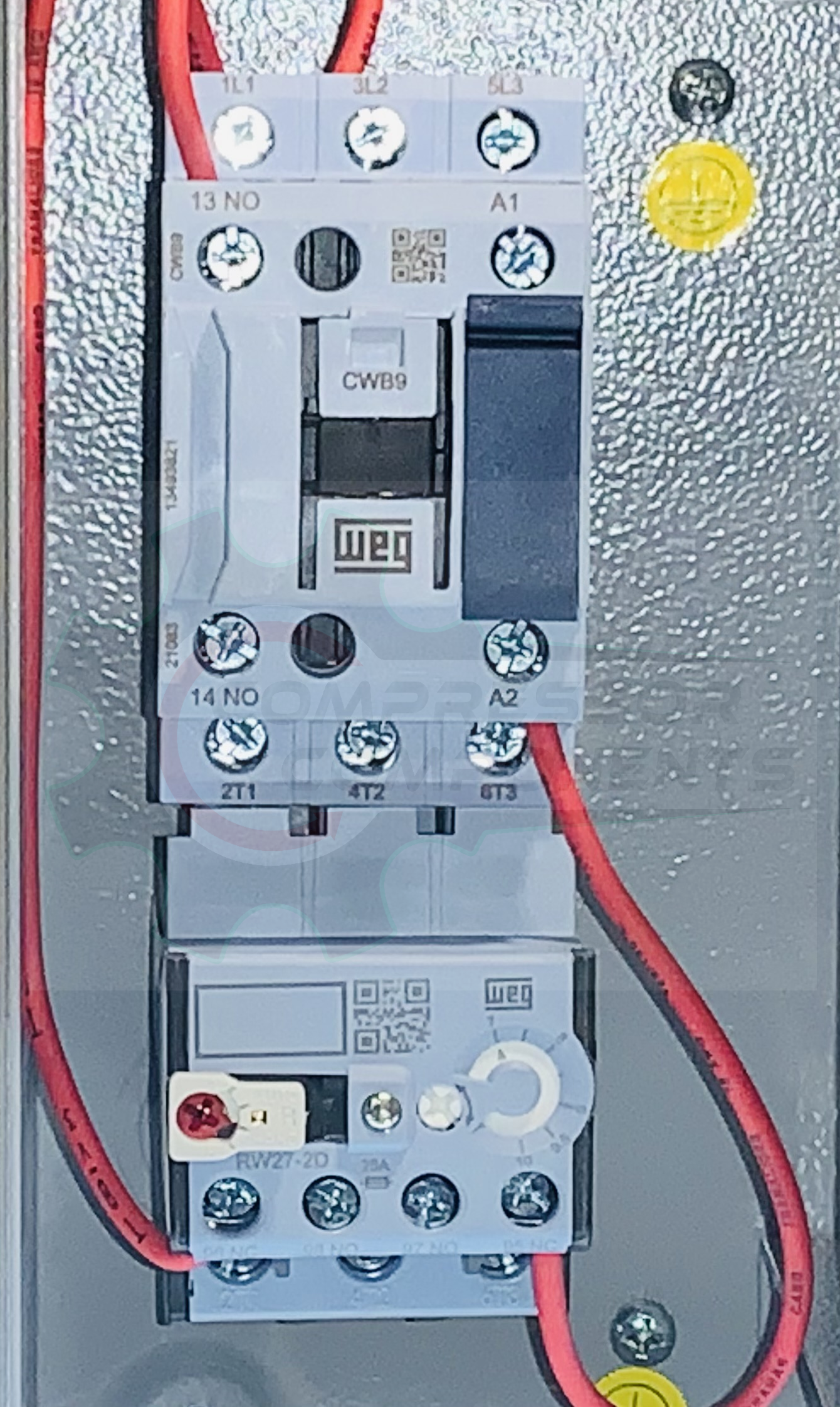 WEG 5 HP THREE PHASE 440-480 VOLT 10 AMP Magnetic Motor Starter  /  ESW-B9D39E-R29