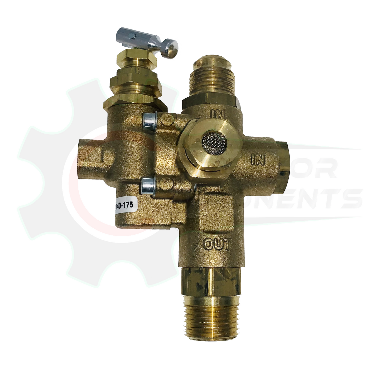 CONRADER PILOTED UNLOADER CHECK VALVES NG Series - 1/2" 45 DEGREE FLARE TOP INLET x 1/2" MNPT OUTLET