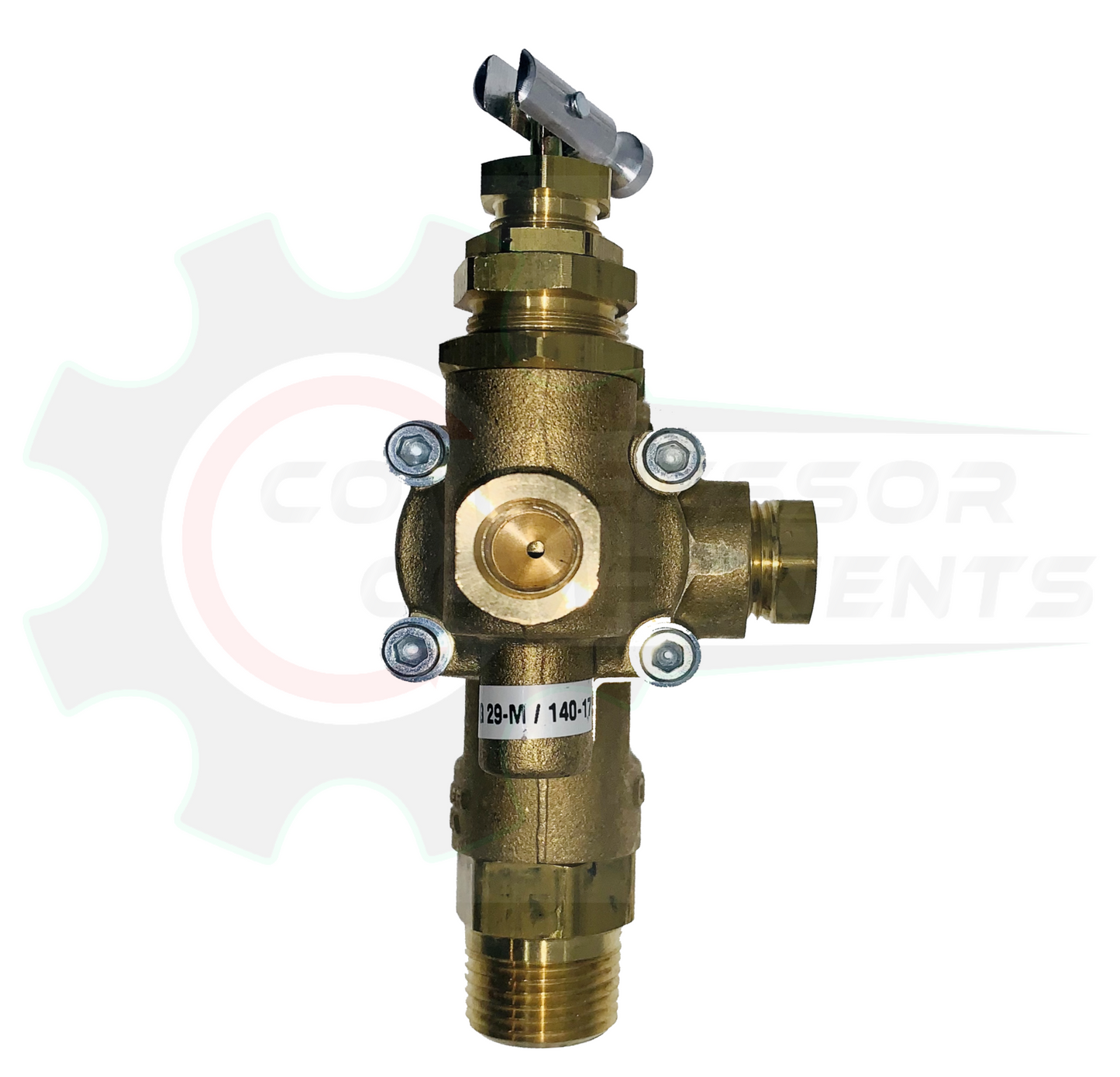 CONRADER PILOTED UNLOADER CHECK VALVES NG Series - 1/2" 45 DEGREE FLARE TOP INLET x 1/2" MNPT OUTLET