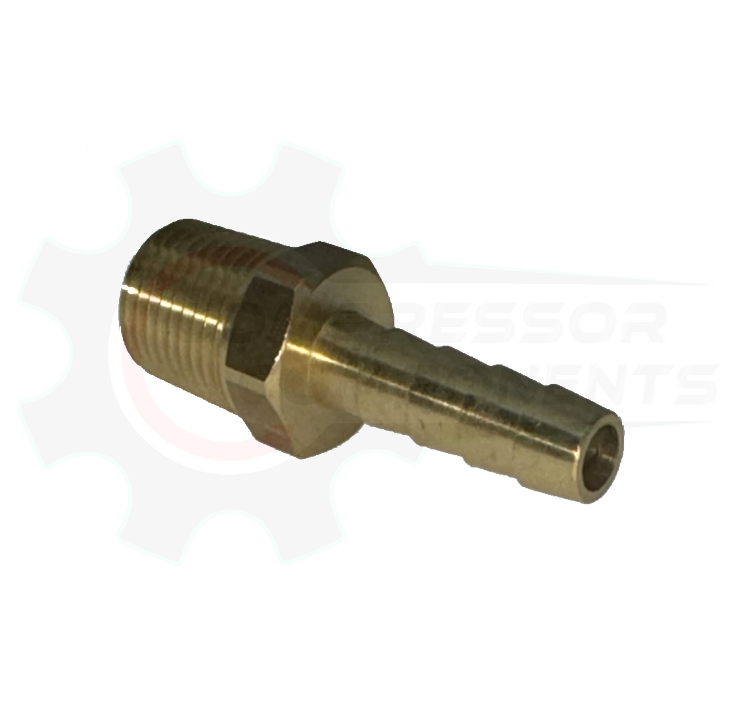 1/4" Hose Barb X 1/4" BSPT Brass