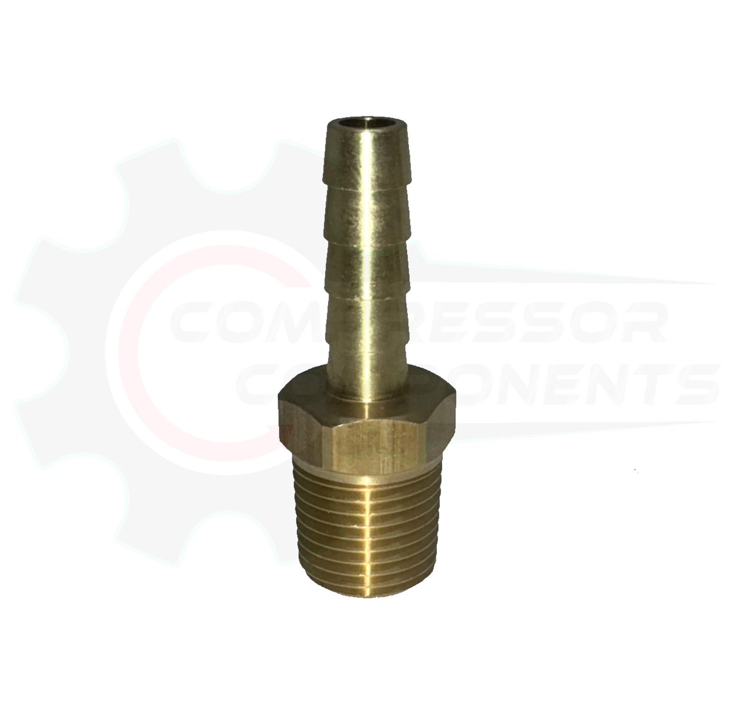 1/4" Hose Barb X 1/4" BSPT Brass