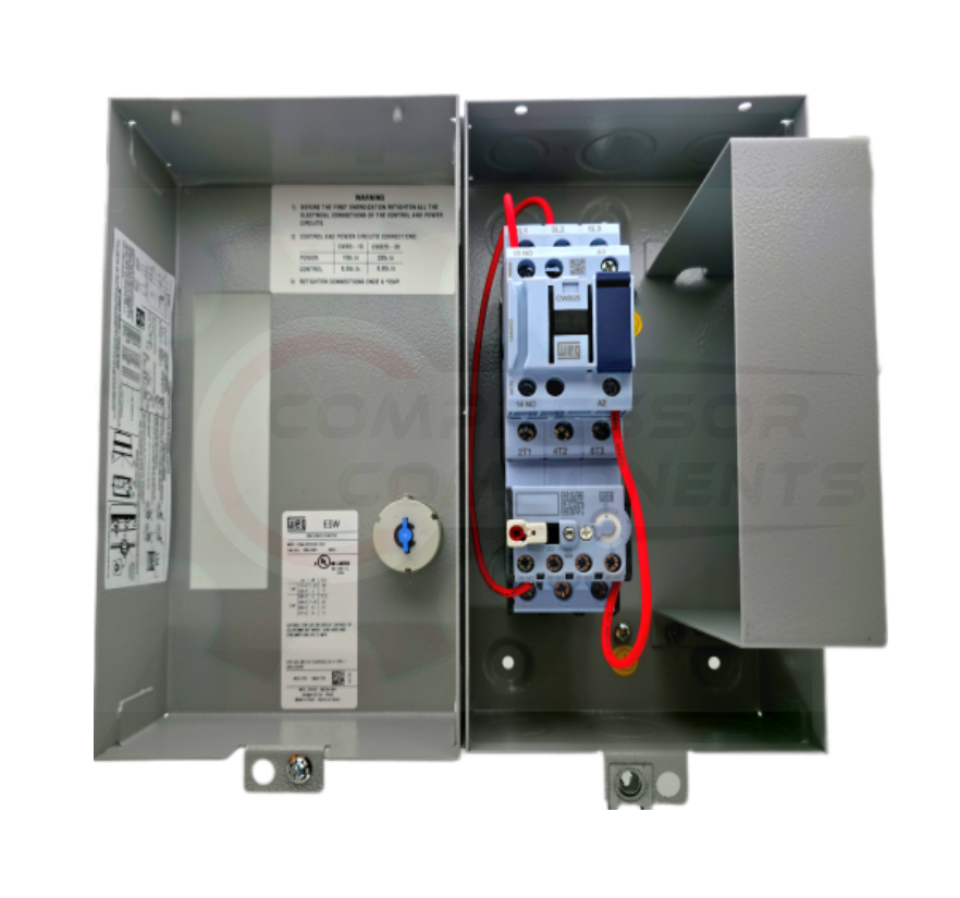 WEG 7.5 HP THREE PHASE 208-240 VOLT 23 AMP Magnetic Motor Starter  /  ESW-B25V24E-R33