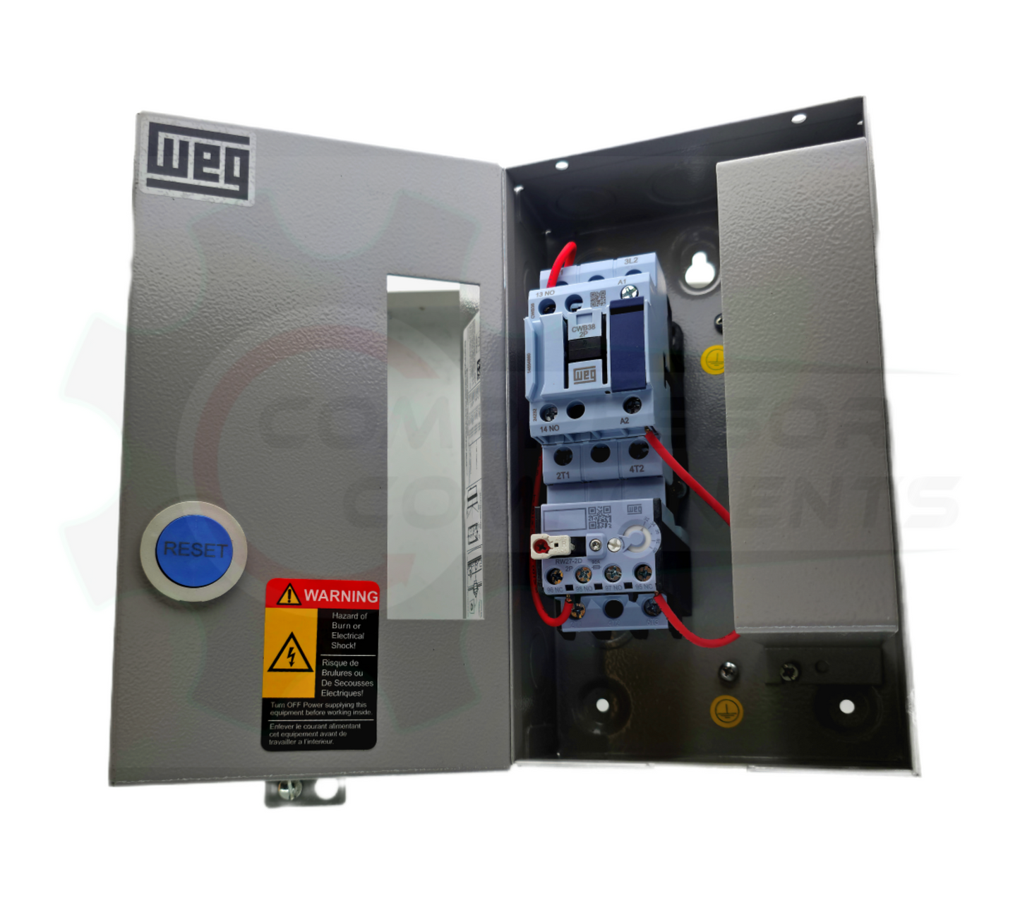 WEG 7.5 HP SINGLE PHASE 208-240 VOLT 38 AMP Magnetic Motor Starter  / ESWS-B38V24E-RM35