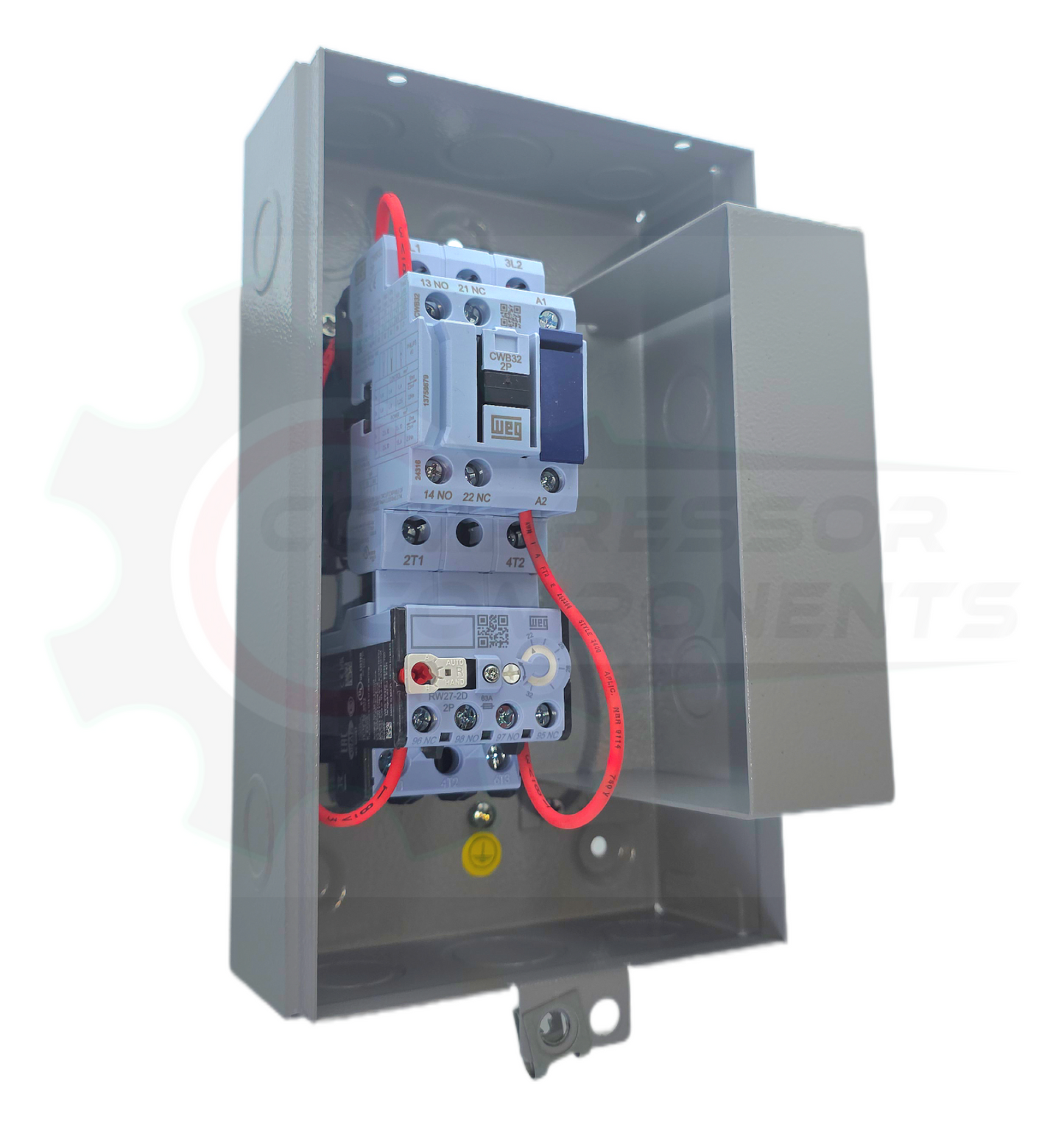 WEG 5 HP SINGLE PHASE 208-240 VOLT 32 AMP Magnetic Motor Starter  /  ESWS-B32V24E-RM34
