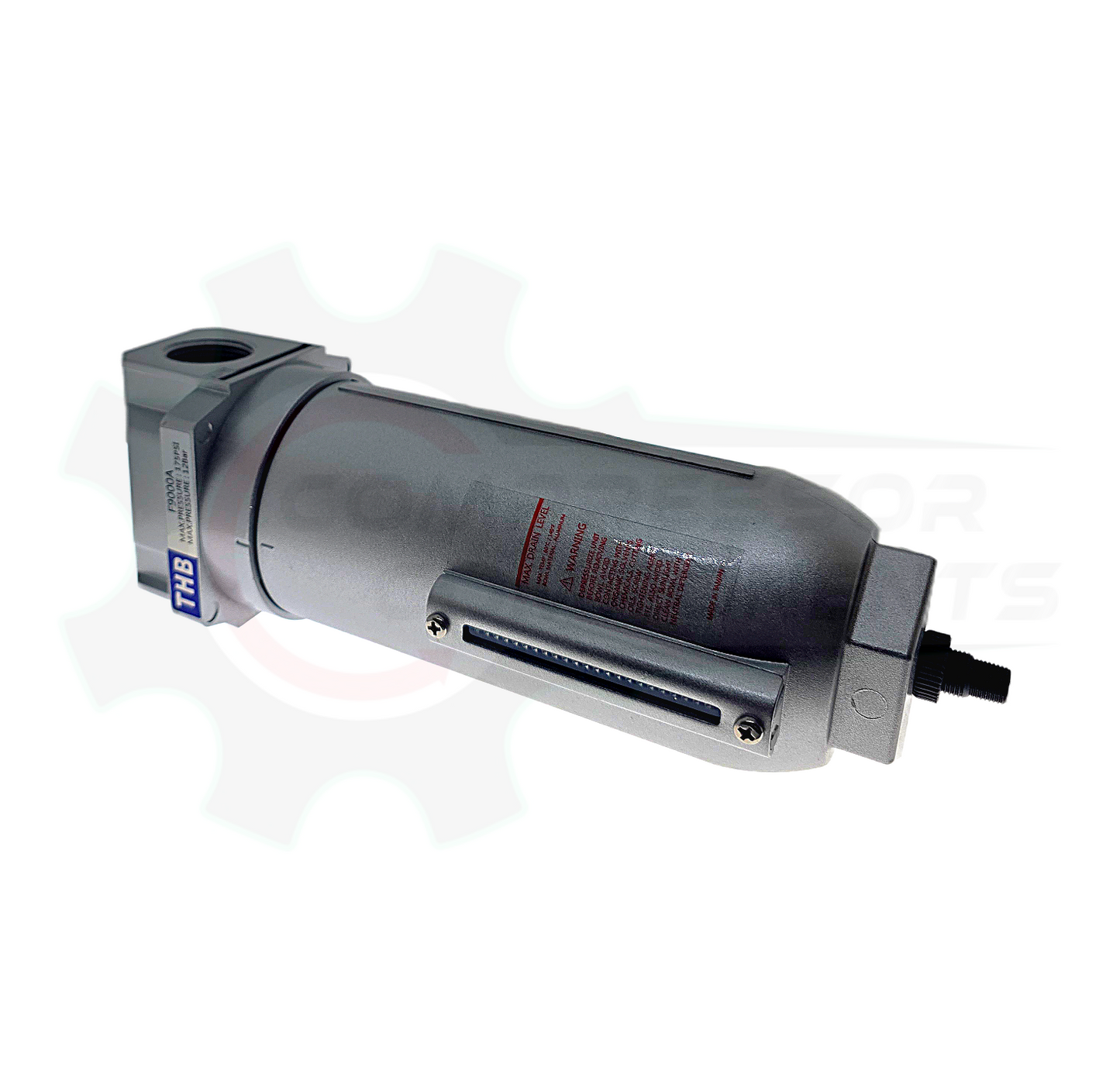 THB F908A INDUSTRIAL PARTICULATE FILTER -  1" FNPT HIGH FLOW INDUSTRIAL GRADE WITH 5 MICRON 160 CFM FILTER & AUTO DRAIN