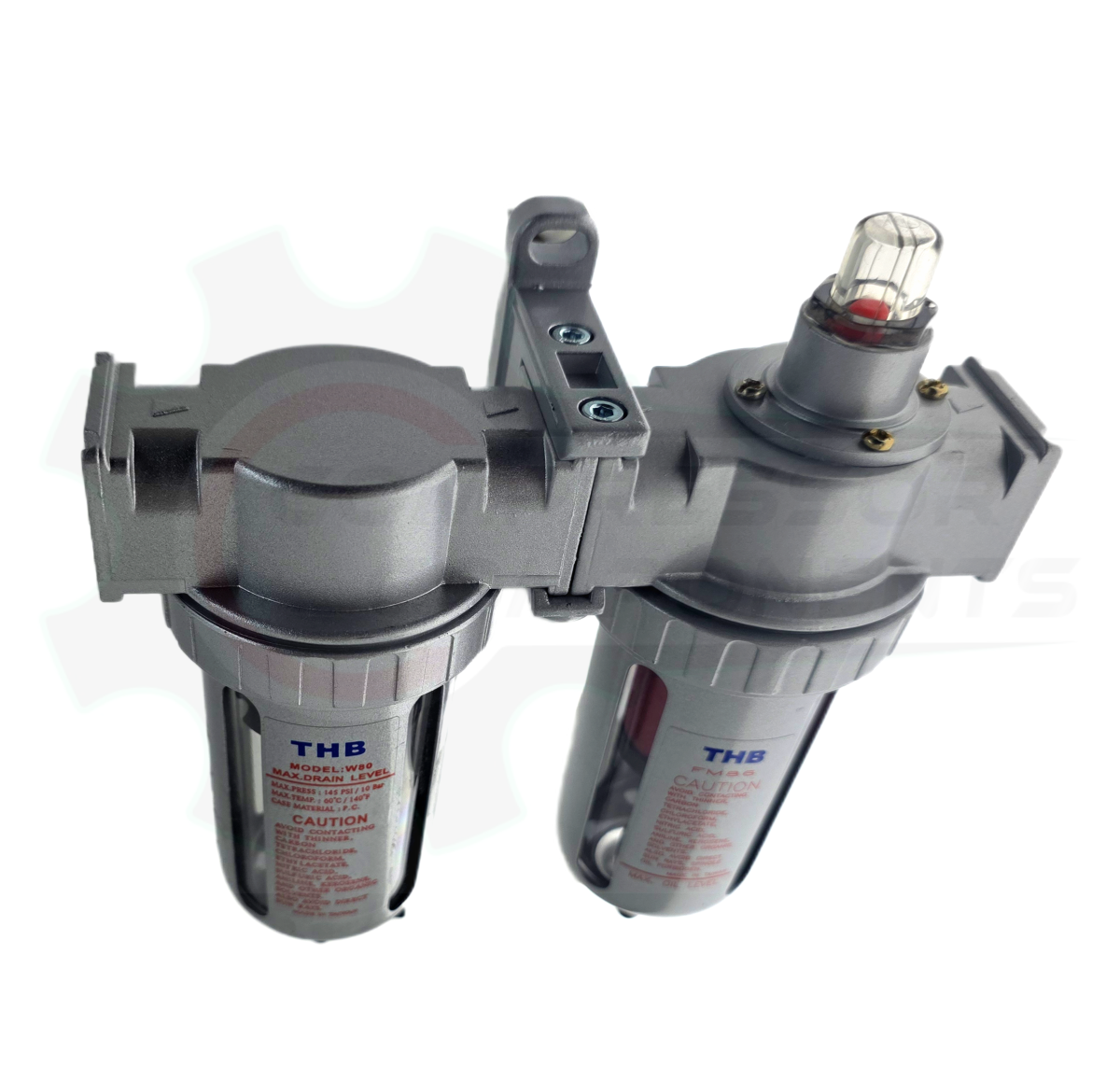 THB F80-FM864 - 2 STAGE PARTICULATE & COALESCING FILTER COMBO - 1/2" FNPT / 88 CFM PARTICULATE & COALESCING FILTER COMBO