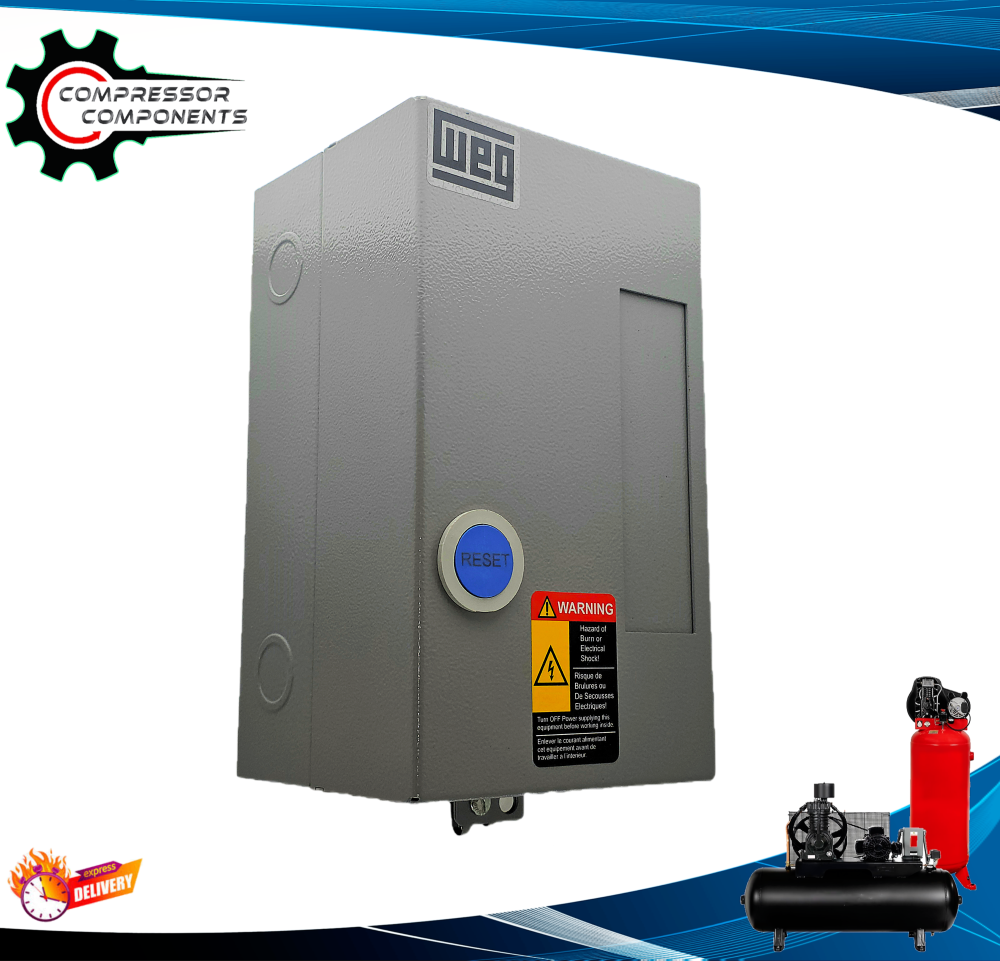WEG 5 HP SINGLE PHASE 208-240 VOLT 25 AMP Magnetic Motor Starter / ESW ...