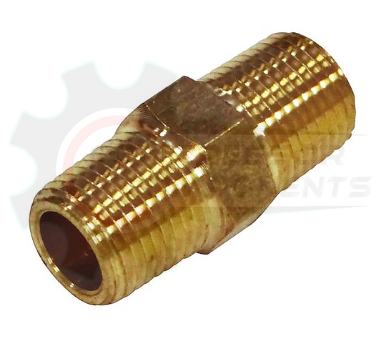 Brass Hex Nipple MNPT 3/8"