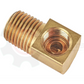 BRASS 1/8" INVERTED FLARE 90 DEGREE ELBOW X 1/8" MNPT ADAPTER