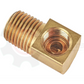 BRASS 1/2" INVERTED FLARE 90 DEGREE ELBOW X 1/4" MNPT ADAPTER