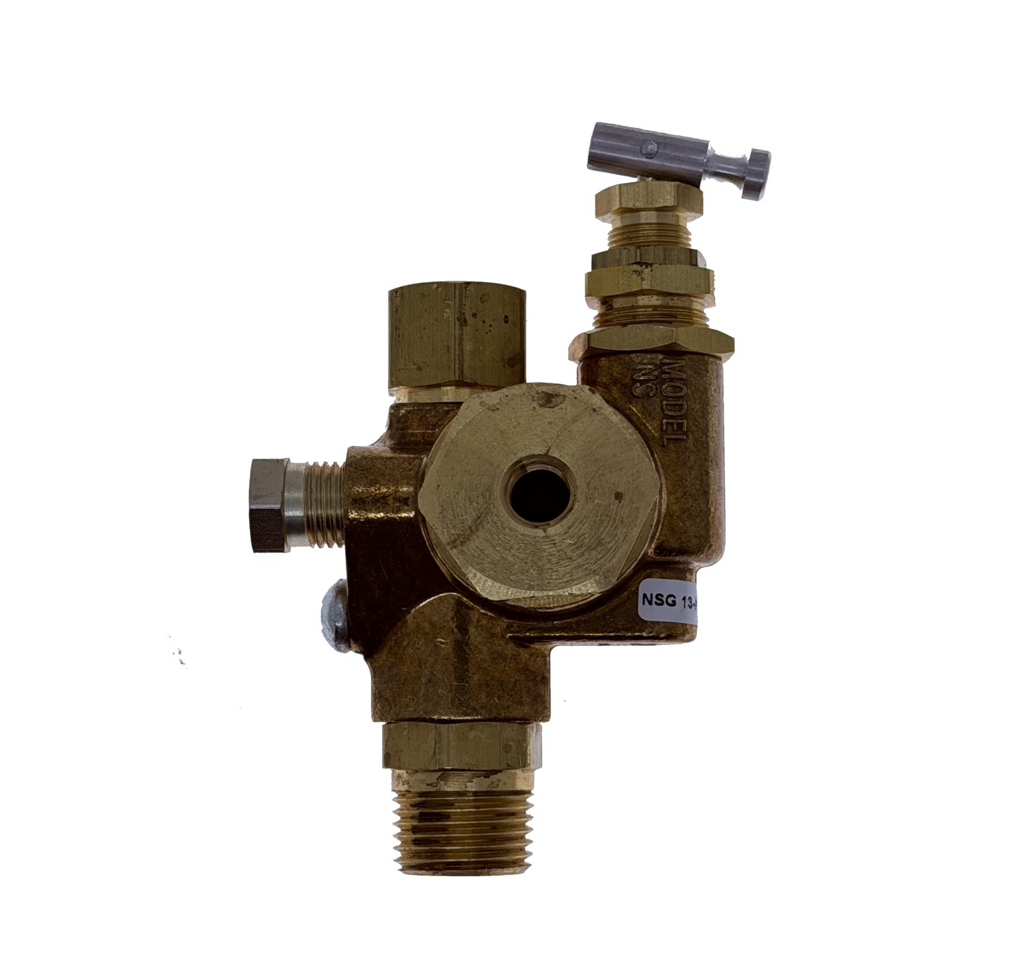 CONRADER Piloted Unloader Check Valves NSG Series - 3/8" FNPT TOP INLET x 1/2" MNPT OUTLET