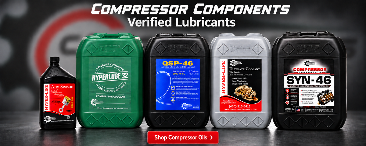 Compressor Components Verified Lubricants — compressor oils and coolants