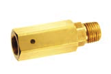 Conrader CLC14 2045 brass control-line check valve with female NPT inlet and male NPT outlet