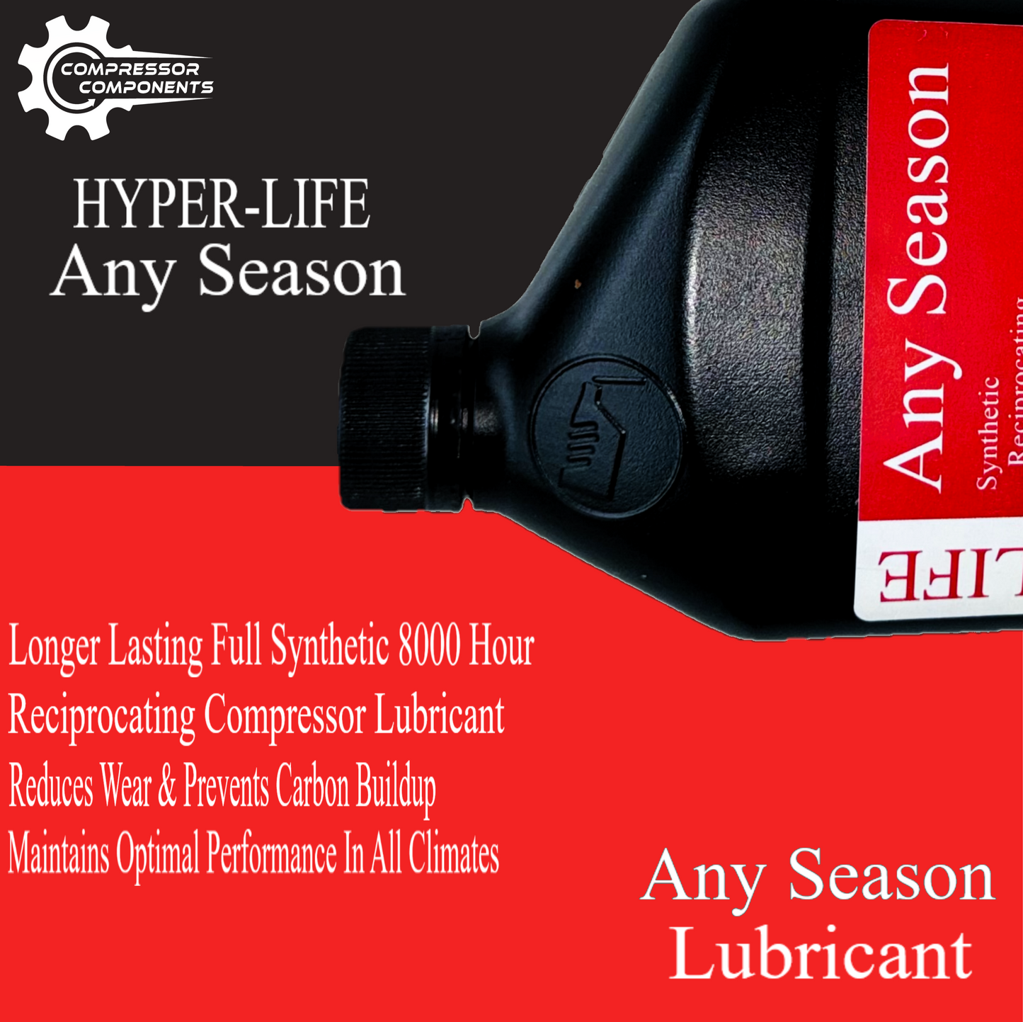 Compressor Components Hyper-Life Any Season Reciprocating Compressor Lubricant