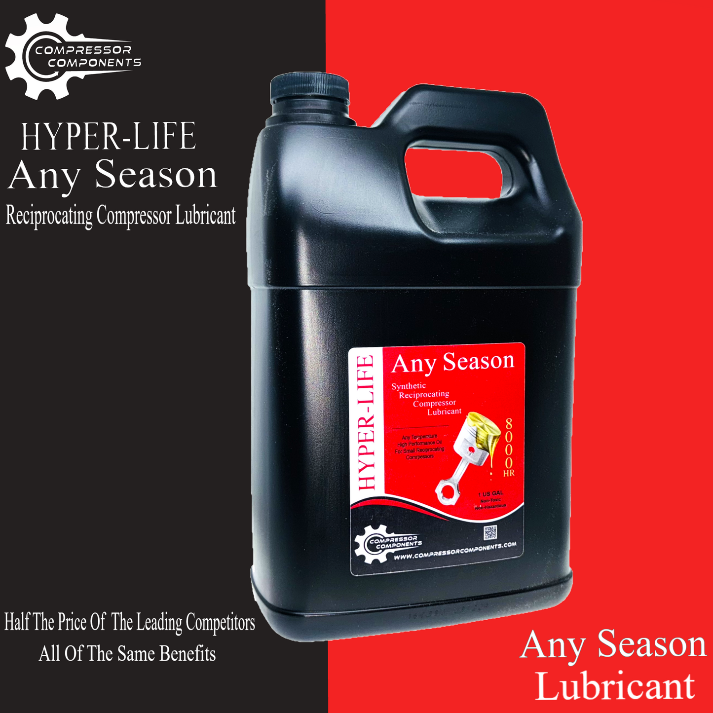 Compressor Components Hyper-Life Any Season Reciprocating Compressor Lubricant ( 1 Gallon )