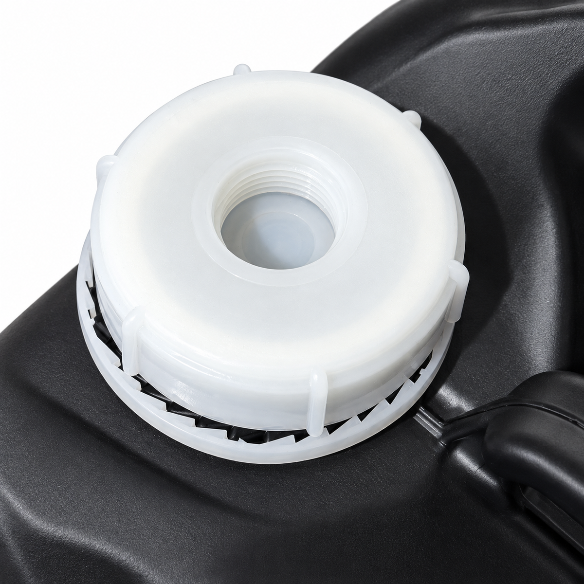 Compressor Components QSP-46 5-gallon container cap and threaded opening close-up