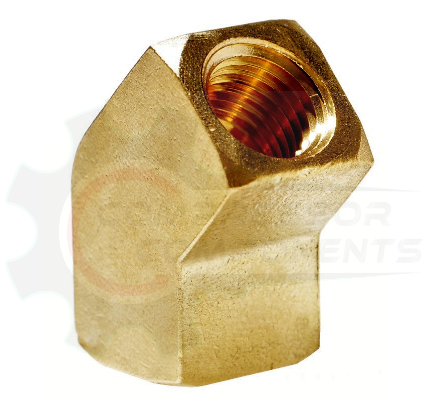 Extruded Brass Elbow FNPT 45 Degree 1/4"
