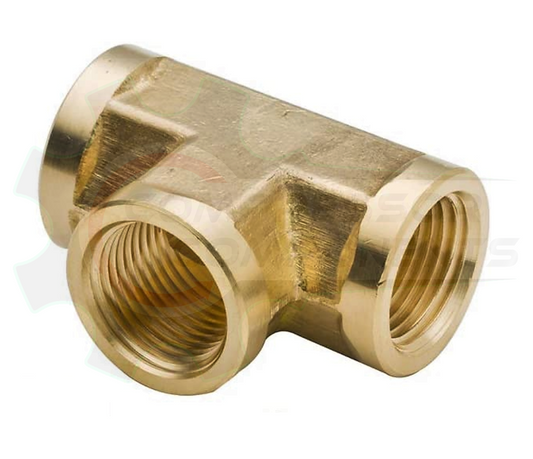 Brass Forged FNPT Equal Tee Union 1/2"