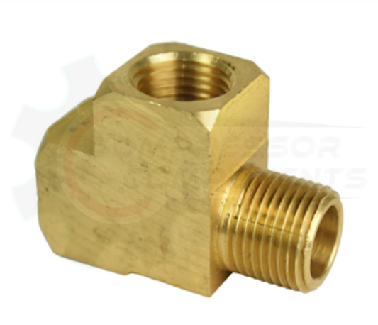 Brass Equal Street Tee FNPT X FNPT X MNPT Extruded Bar Stock 1/2"