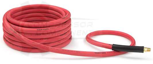RUBBER 3/8" HOSE ID x 1/4" MNPT FIXED ENDS x 25 FOOT LONG