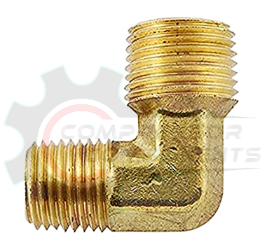 Brass Forged Reducing Elbow MNPT 90 Degree 3/8" X 1/4"