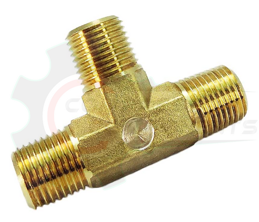 Forged Brass MNPT Equal Tee 3/4"