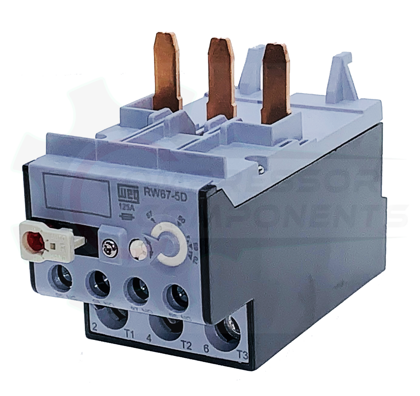 WEG RW67-5D3-U070 / 57-70 AMP 3 POLE ADJUSTABLE OVERLOAD RELAY FOR CWB CONTACTORS