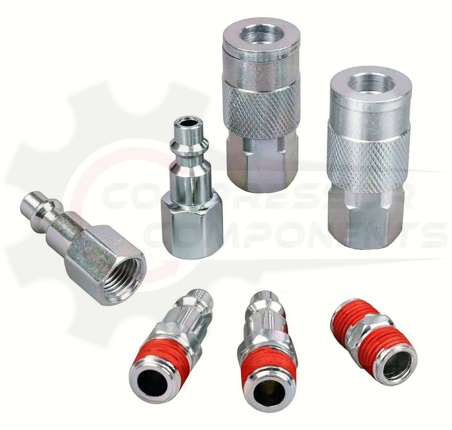 7 PIECE INDUSTRIAL HOSE COUPLER SET