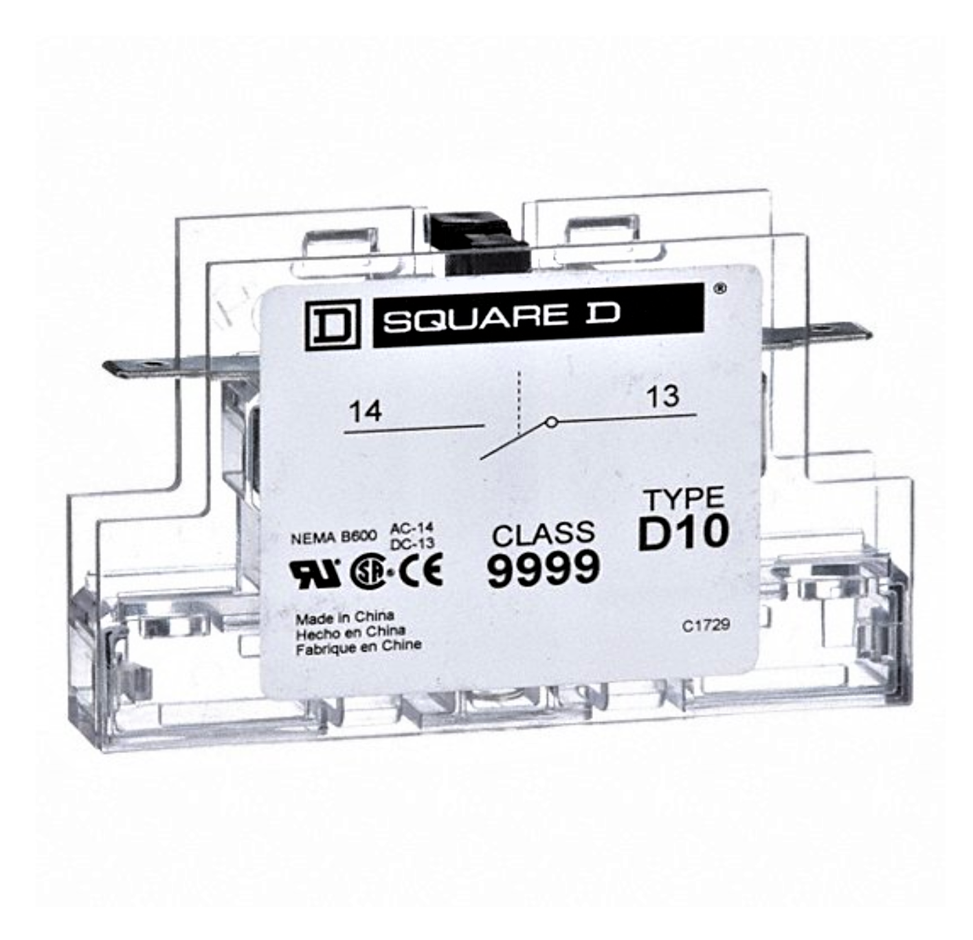 Square D 9999D10 / NORMALLY OPEN AUXILIARY CONTACT