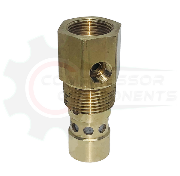Conrader CTG5834 check valve for Ingersoll Rand 85582229 and 32499766, 5/8-inch inverted flare inlet x 3/4-inch MNPT tank outlet